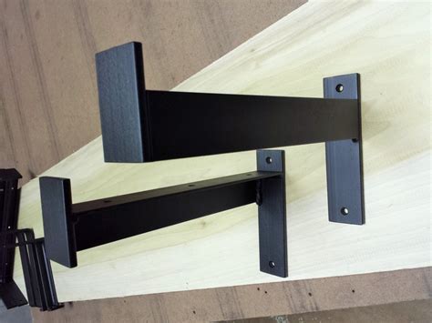 metal industrial angle shelf brackets flat home depot|angle brackets for floating shelves.